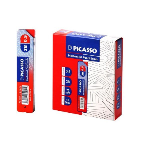مغز اتود 0.5 × 75 میلی_متری ۲۴ عددی پیکاسو مغز اتود 0.5 × 75 میلی_متری ۲۴ عددی پیکاسو